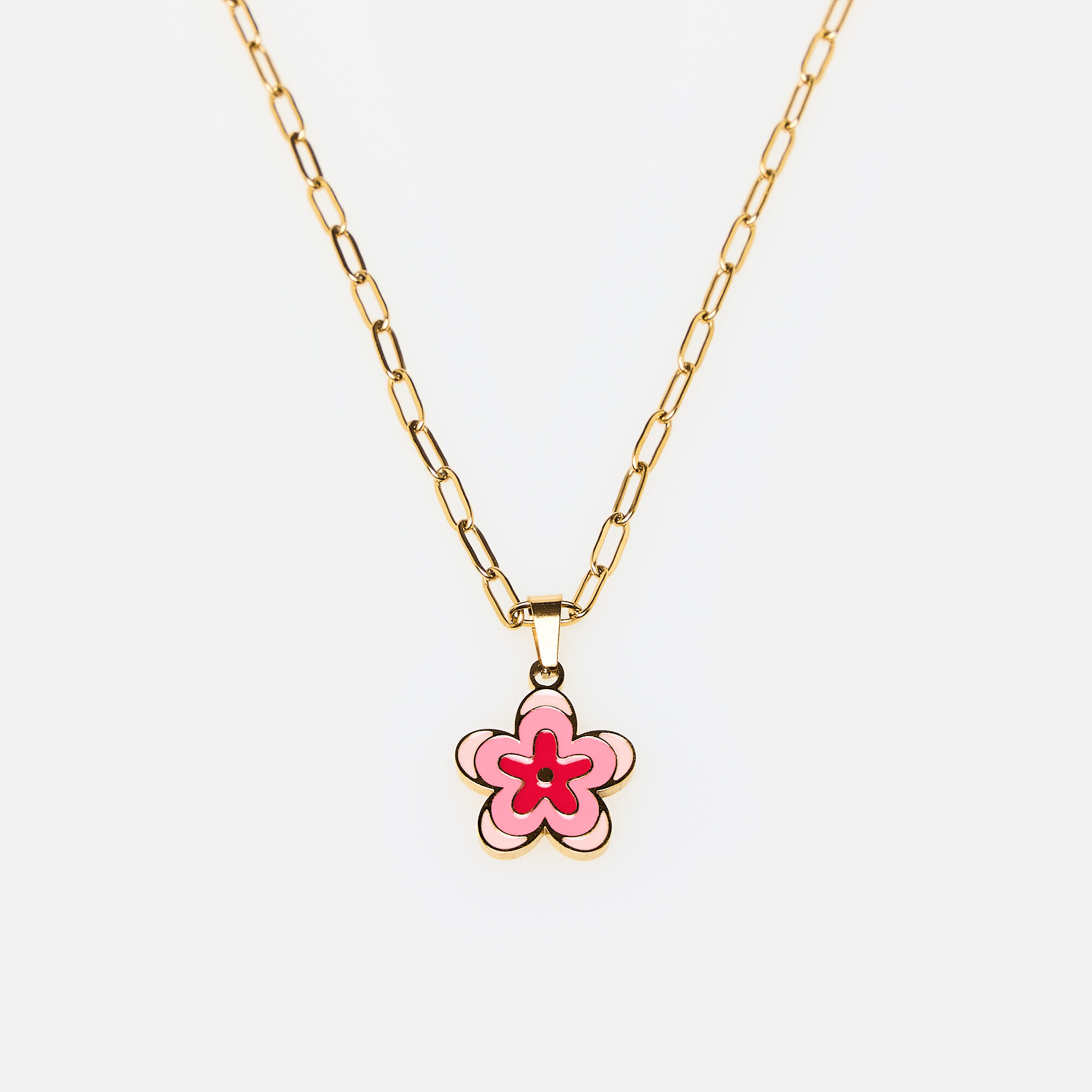 Pink Flower Necklace