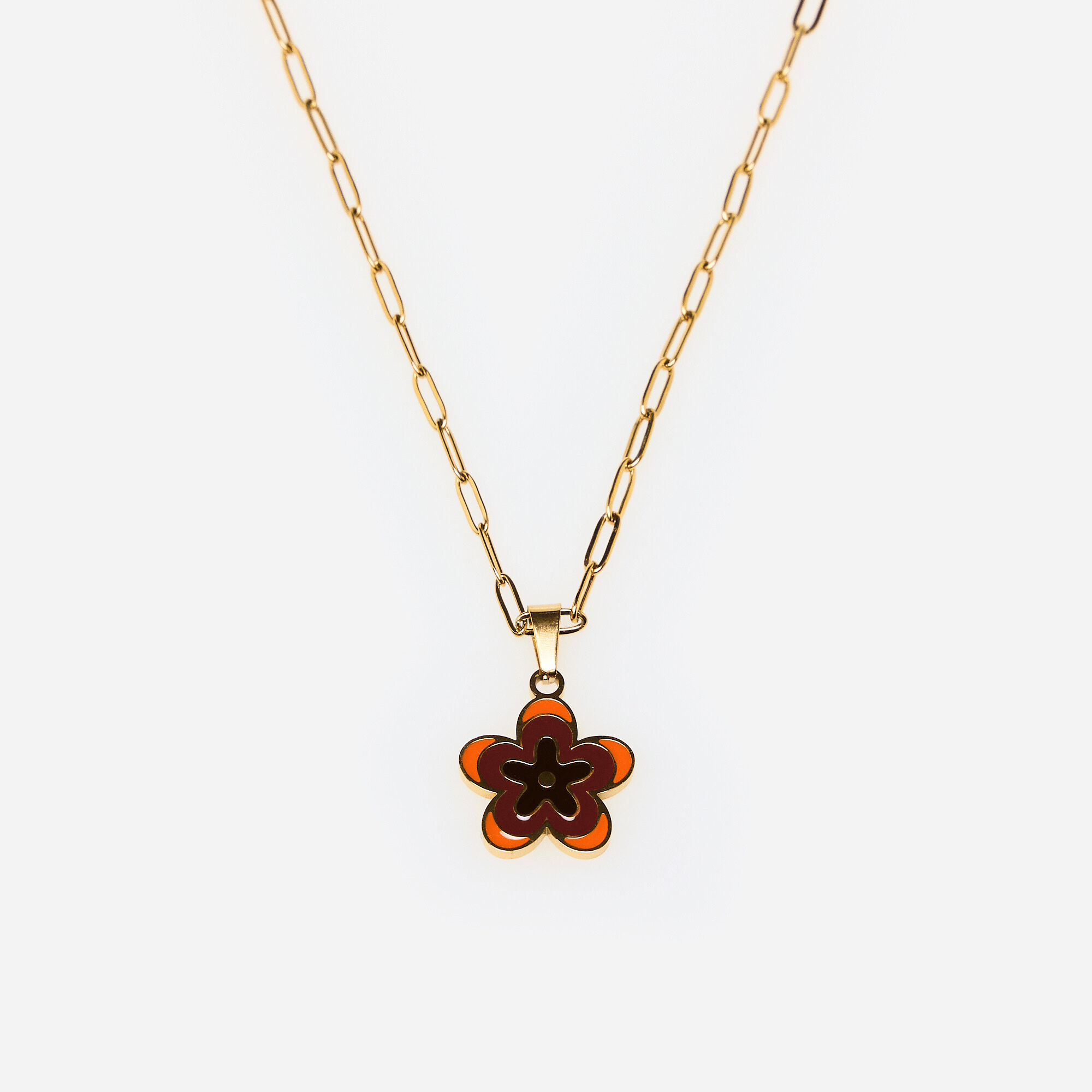 Violet Flower Necklace