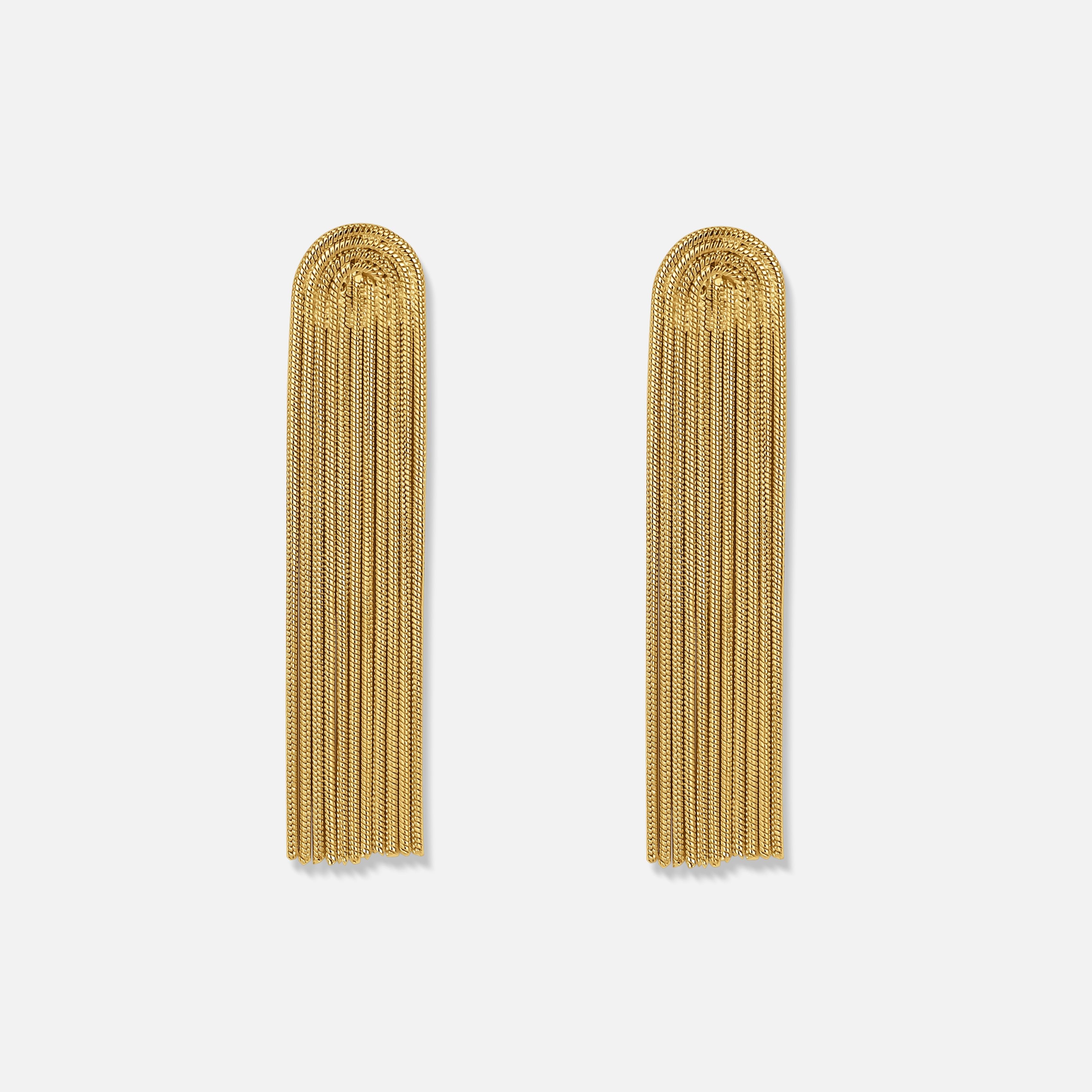 Diva Earrings — studio shot on light grey