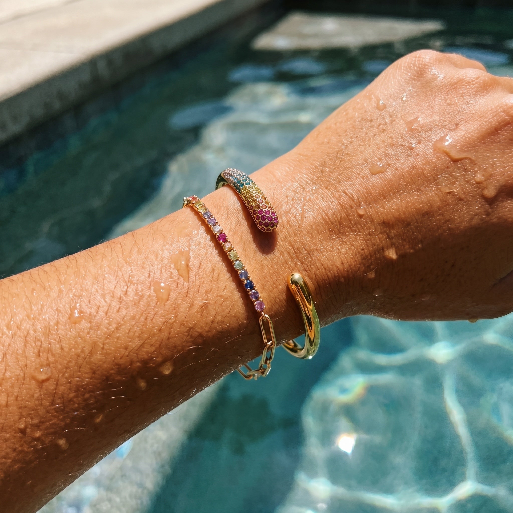 Angie Bracelet in Multicolor — worn