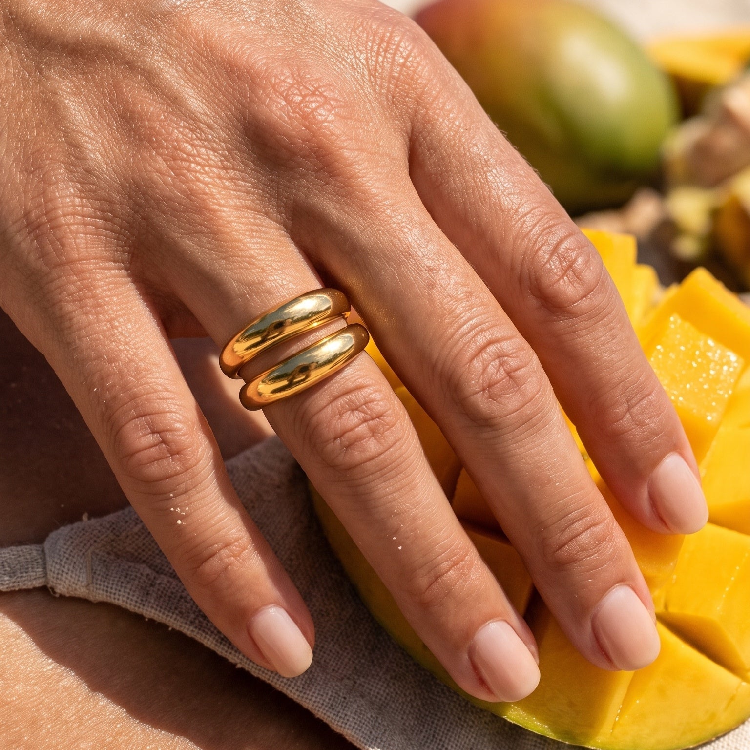 Nahia Ring — worn