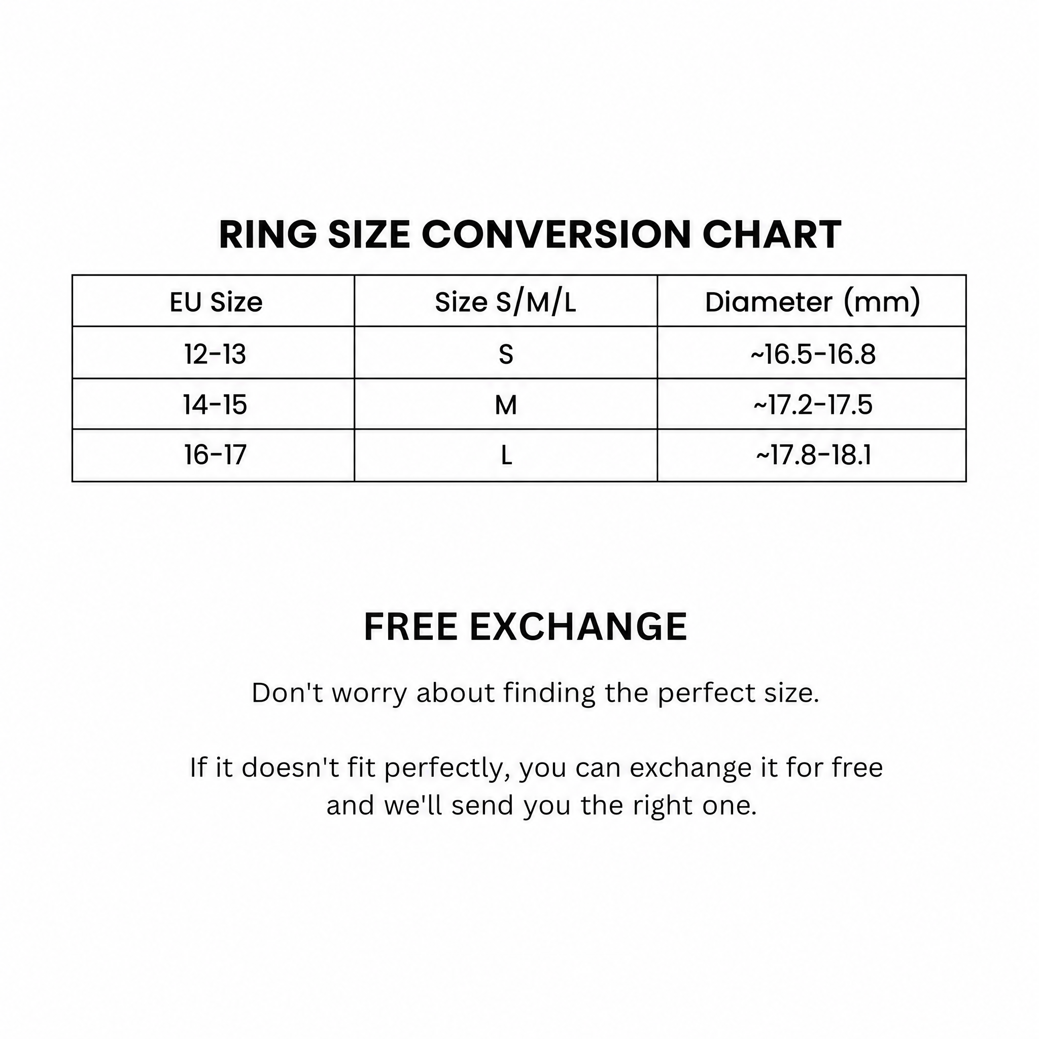 AylaGleam ring size chart