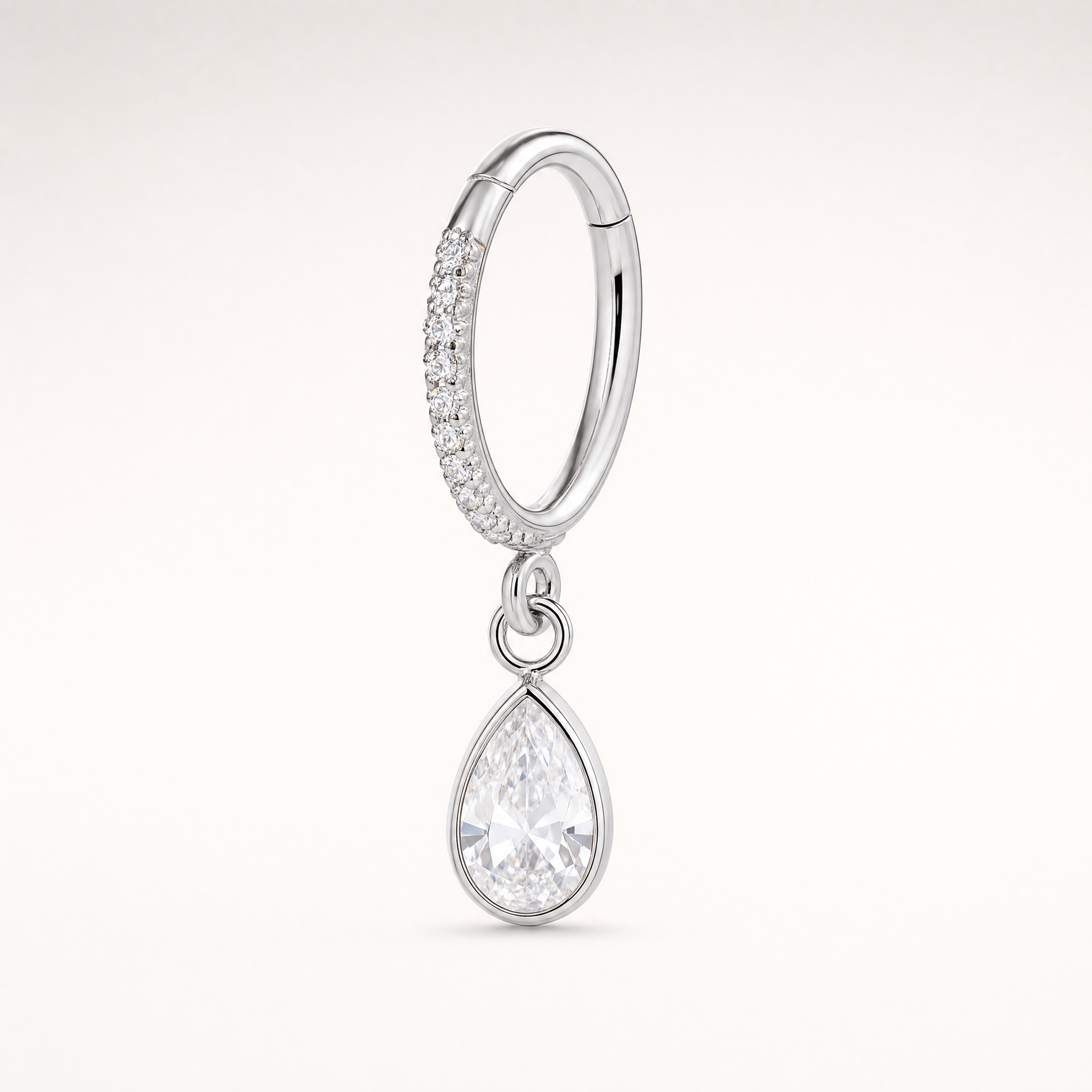 North Star Huggies — Silver Teardrop