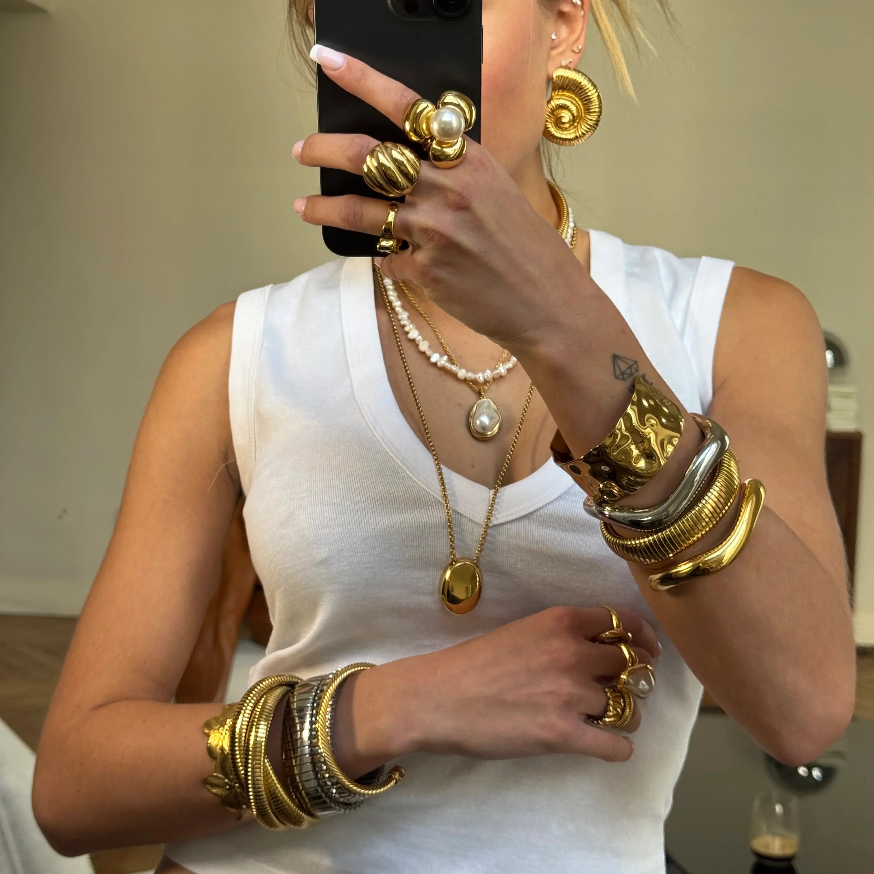 Mia Necklace — worn