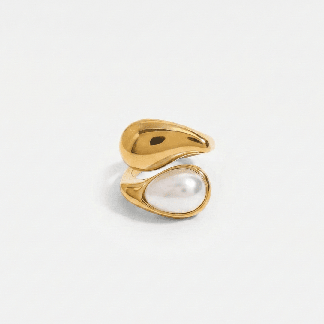 Drop and Pearl Ring