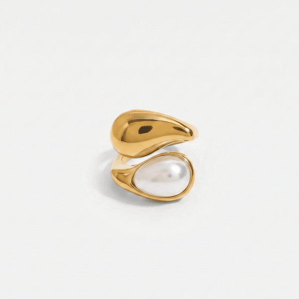 Drop and Pearl Ring