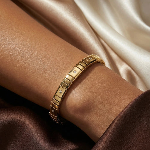 Solitaire Bracelet — worn