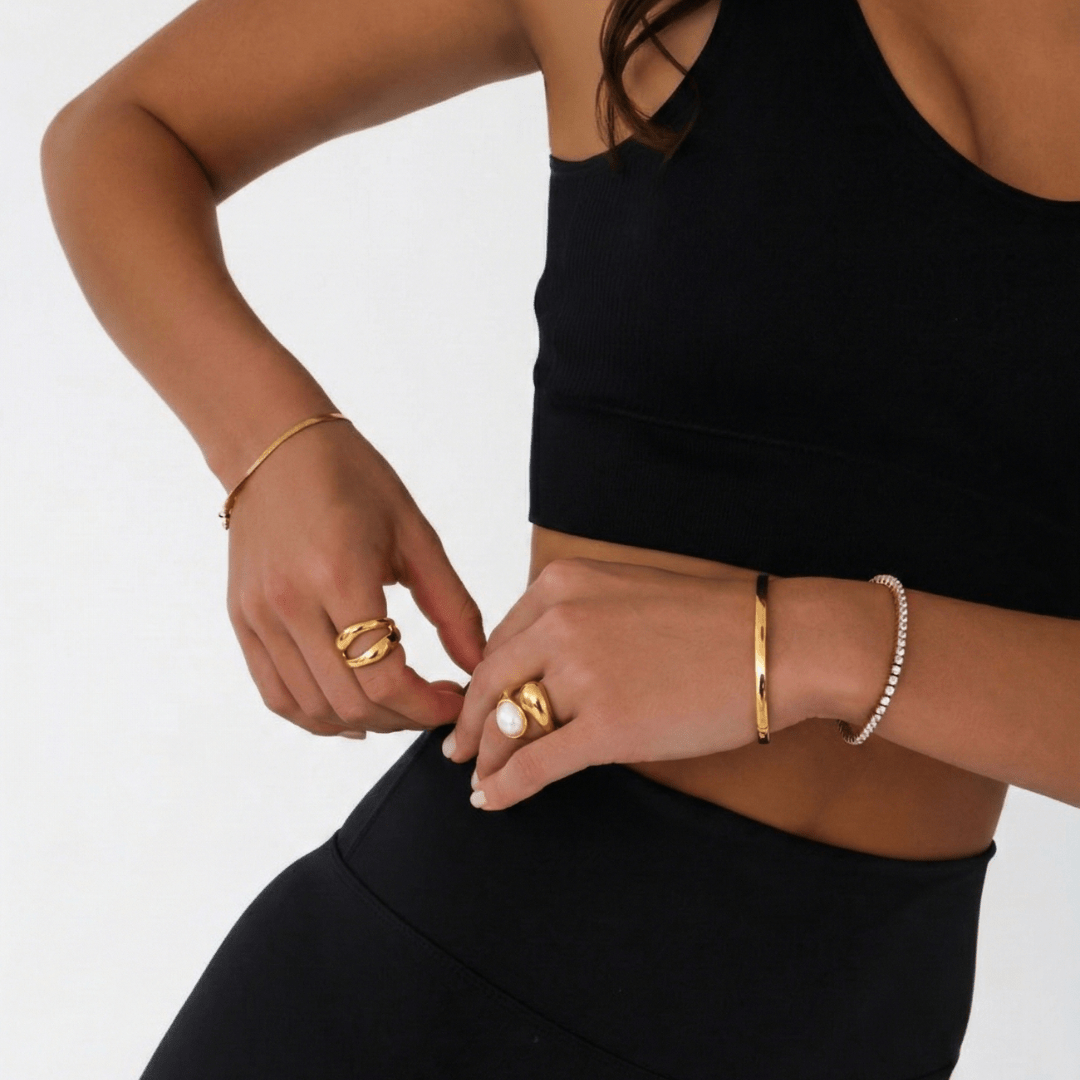 Drop and Pearl Ring
