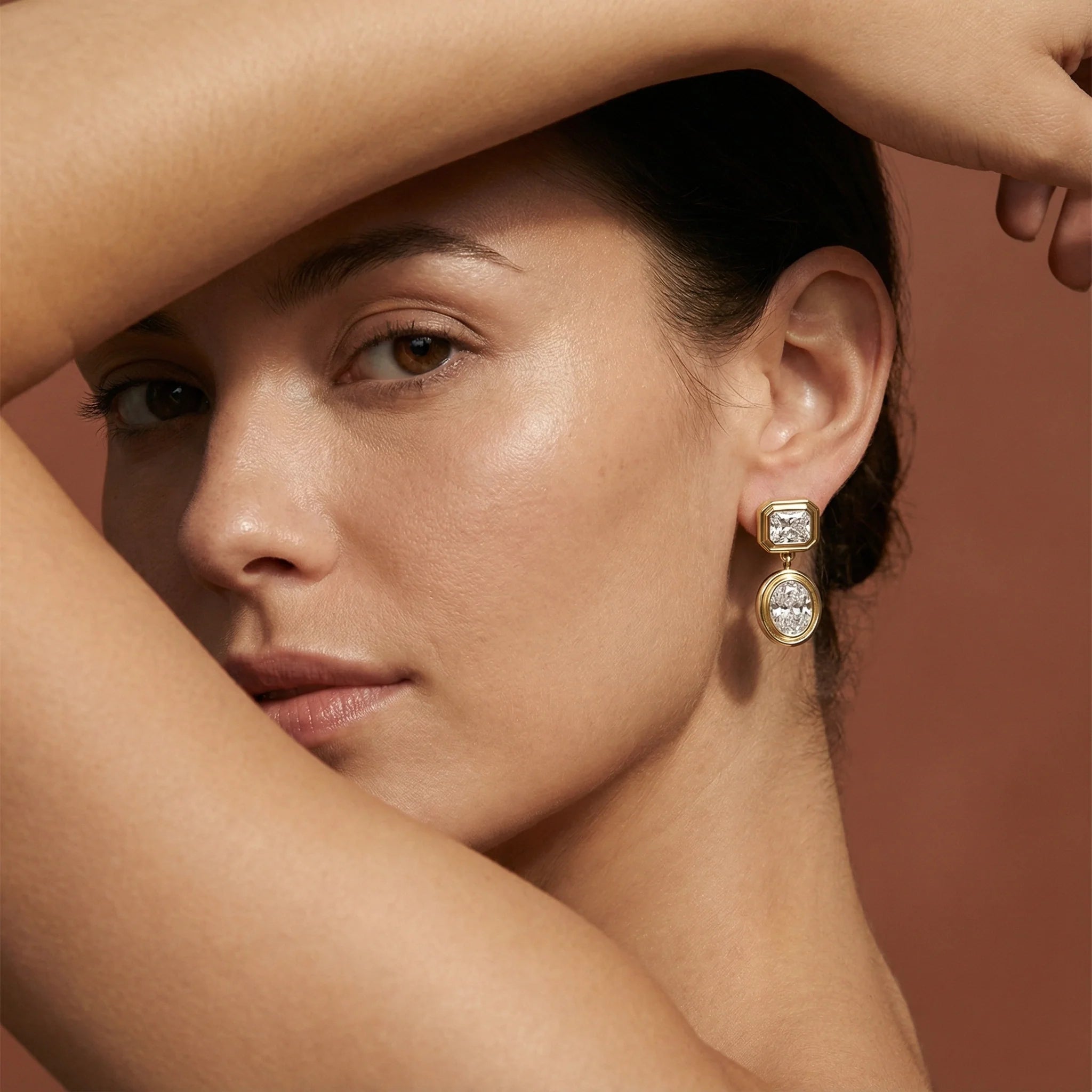 Simone Earrings — worn