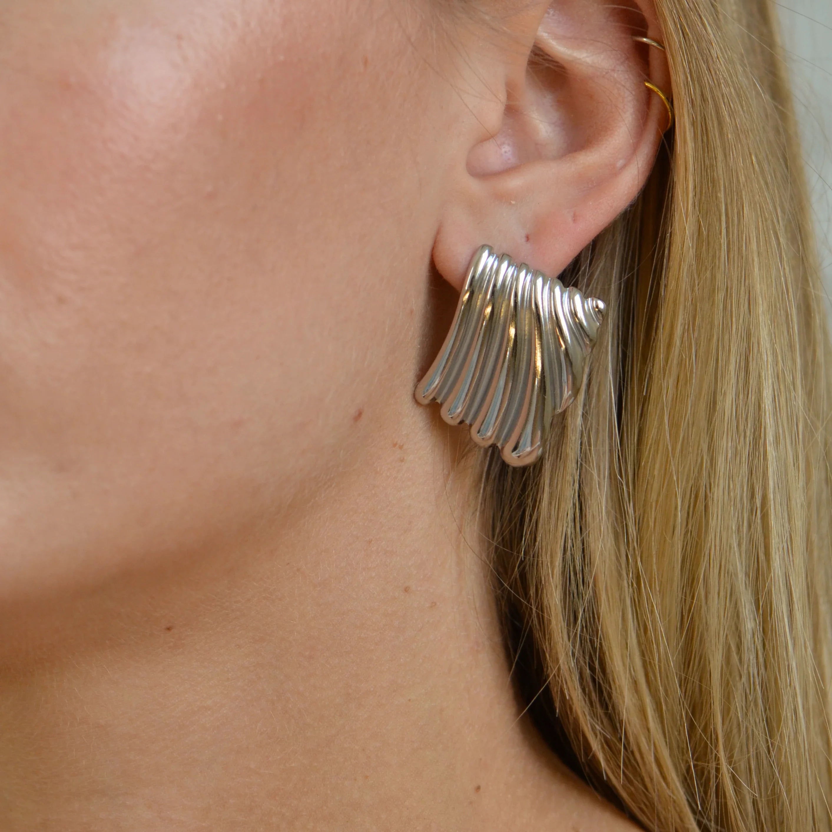 Allegra Earrings — worn
