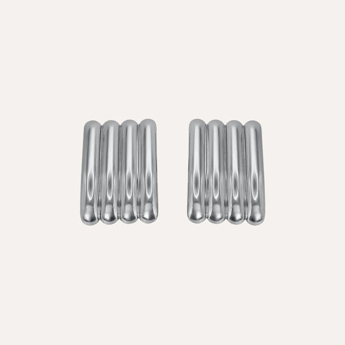 Silvia Earrings — in Silver — studio shot