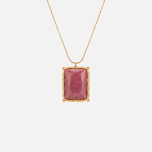 Rafaella Necklace in Pink — studio shot