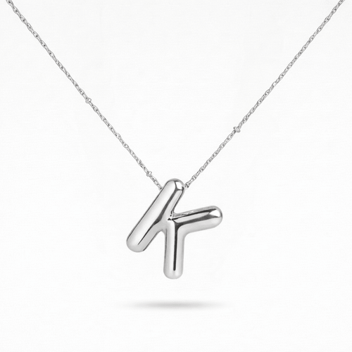 Bubble Initial Necklace