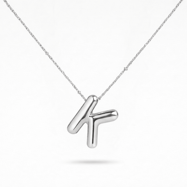 Bubble Initial Necklace