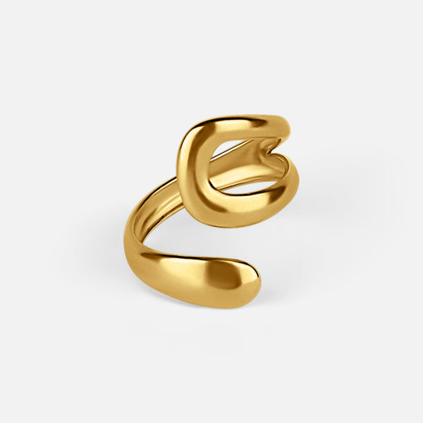 Dalia Ring — studio shot on light grey