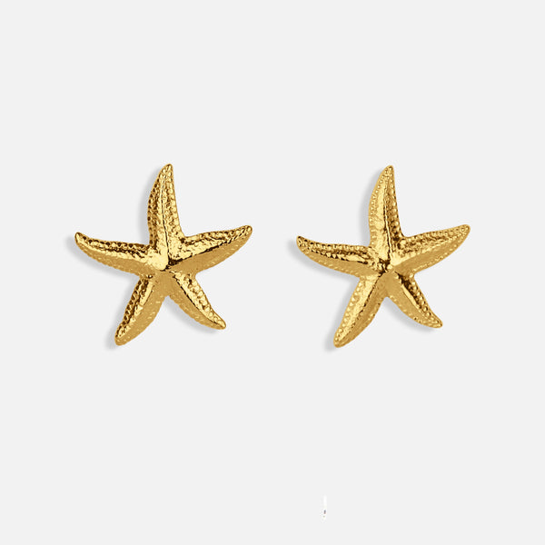 Starfish Earrings — studio shot on light grey