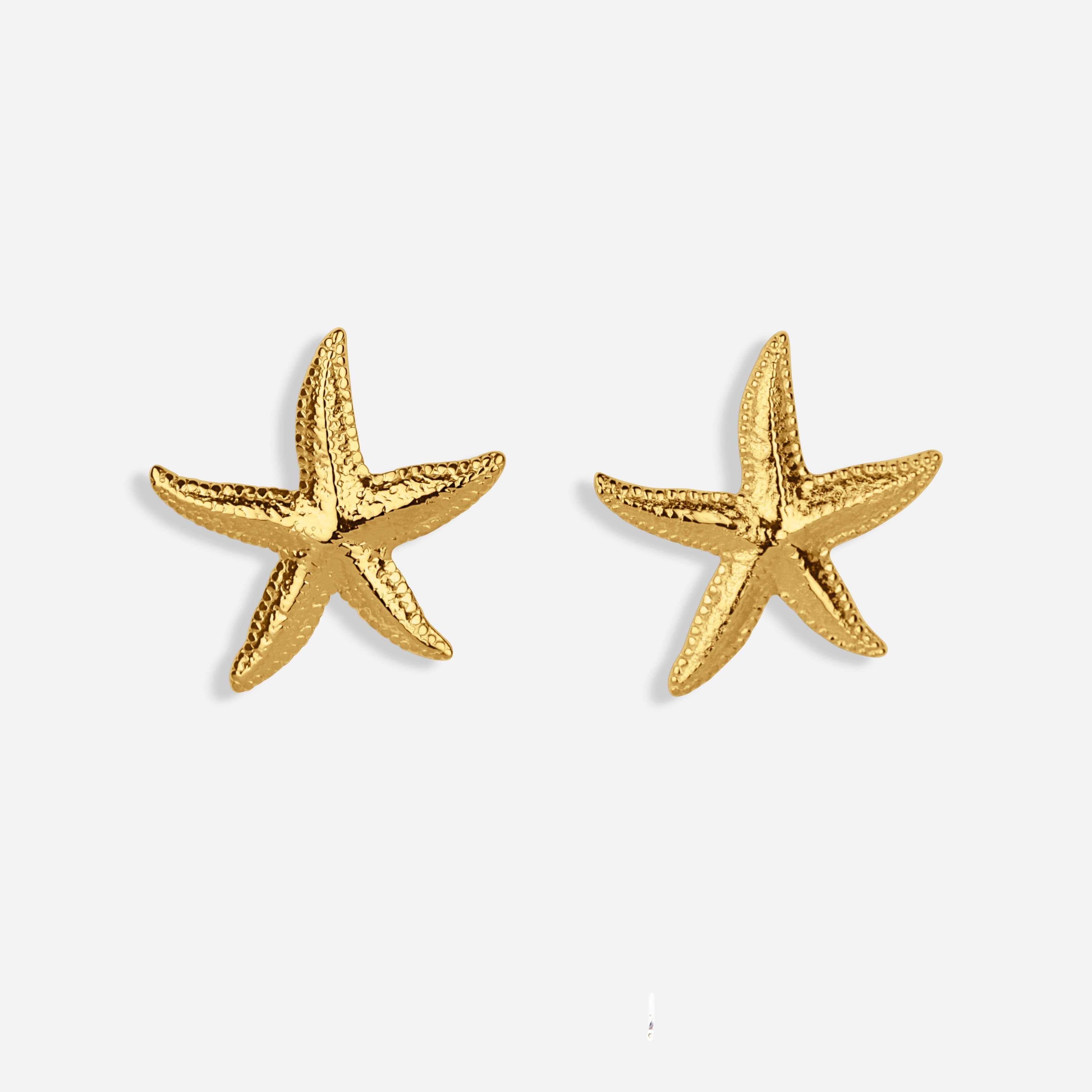 Starfish Earrings — studio shot on light grey