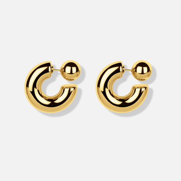 Hoop Earrings — studio shot on light grey