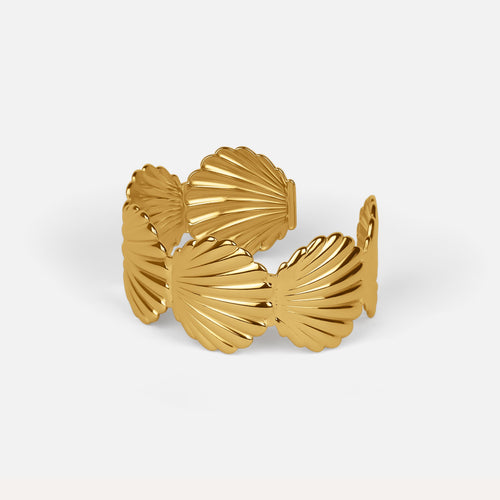 Seashell Cuff — studio shot on light grey