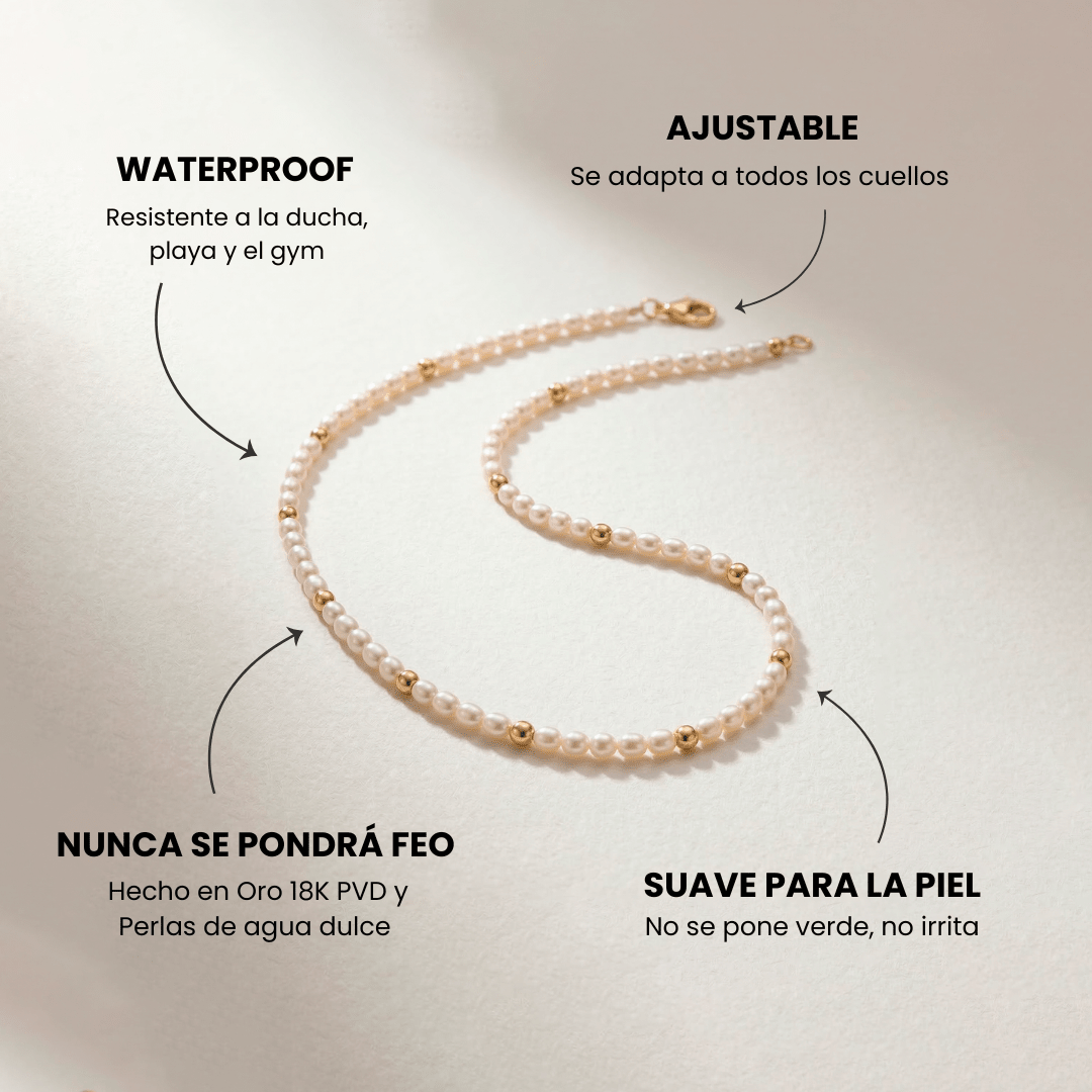 Pearl and Gold Choker