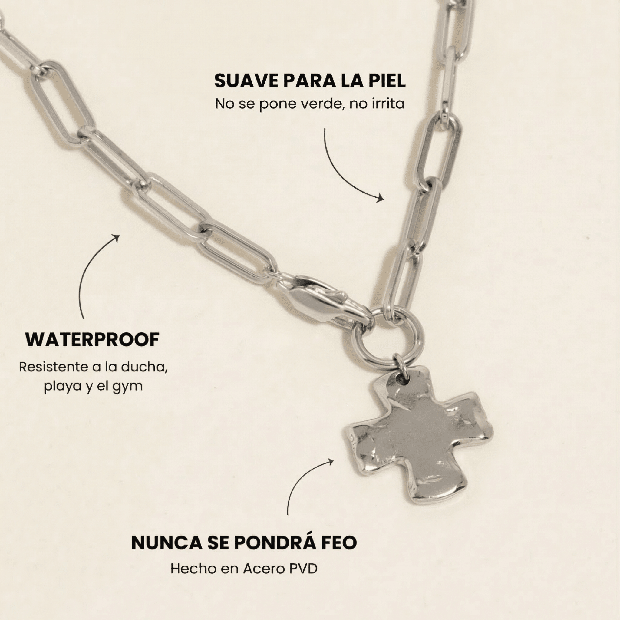 Chunky Cross Necklace