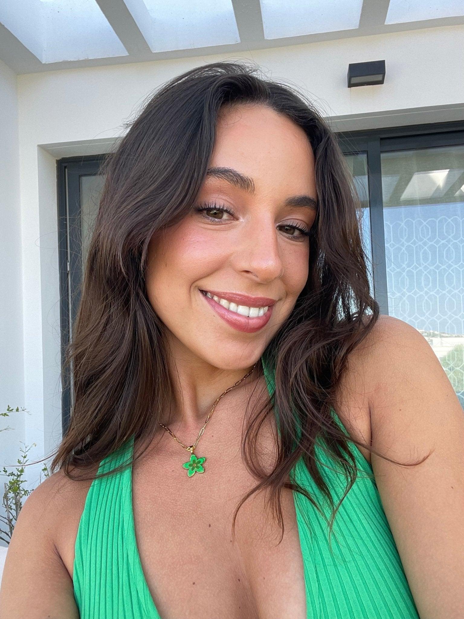 Green Flower Necklace