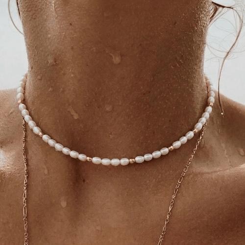 Pearl and Gold Choker