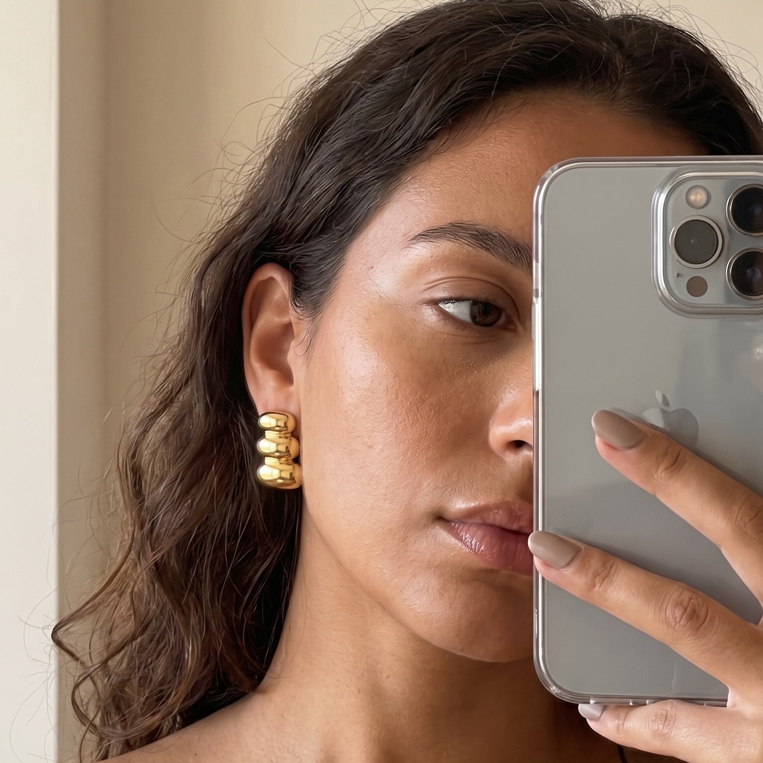 Agnes Earrings — worn