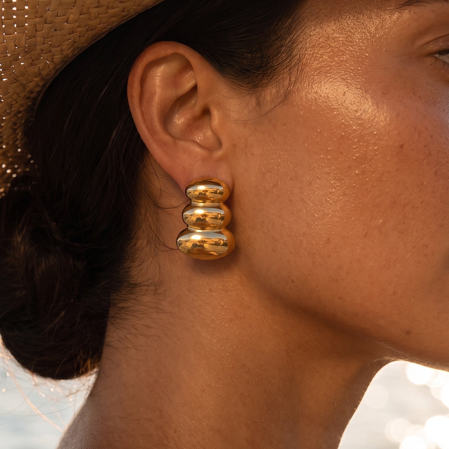 Agnes Earrings — worn