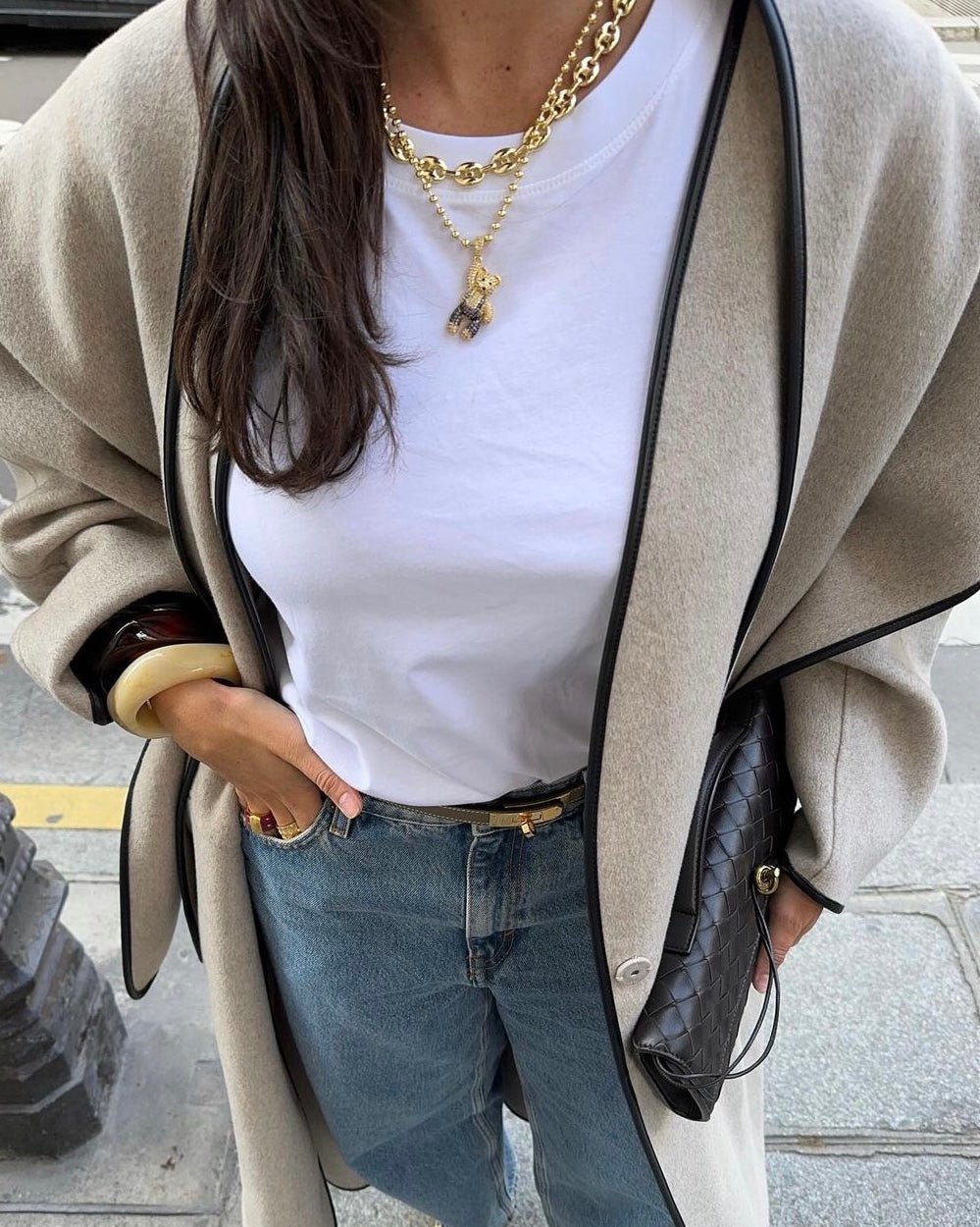 Ralphy the Bear Necklace — worn