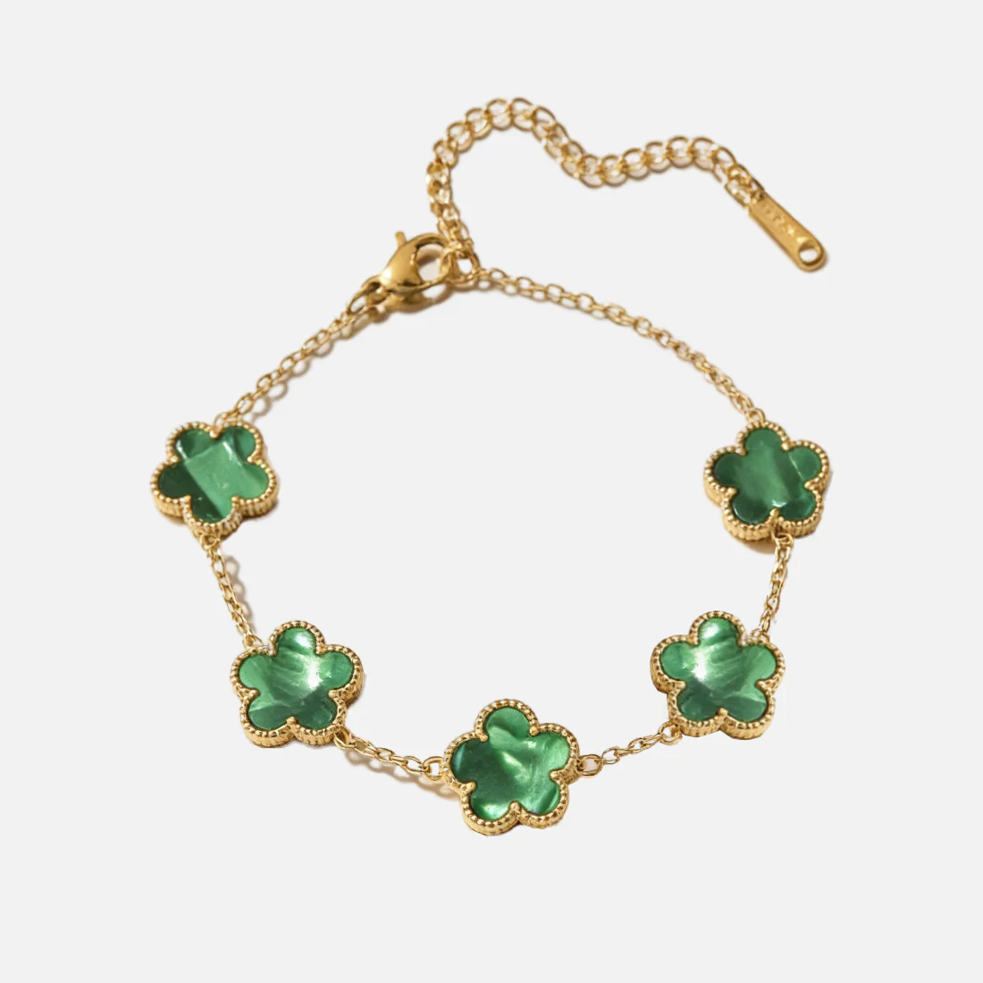 Bonheur Bracelet in Green — studio shot