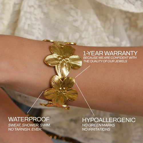 Flora Cuff — worn