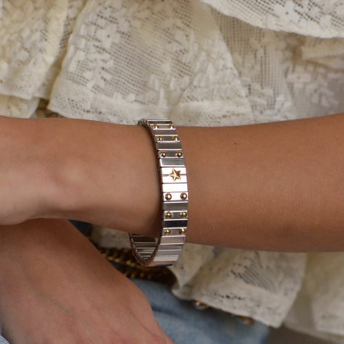 Star Stud Bracelet — worn