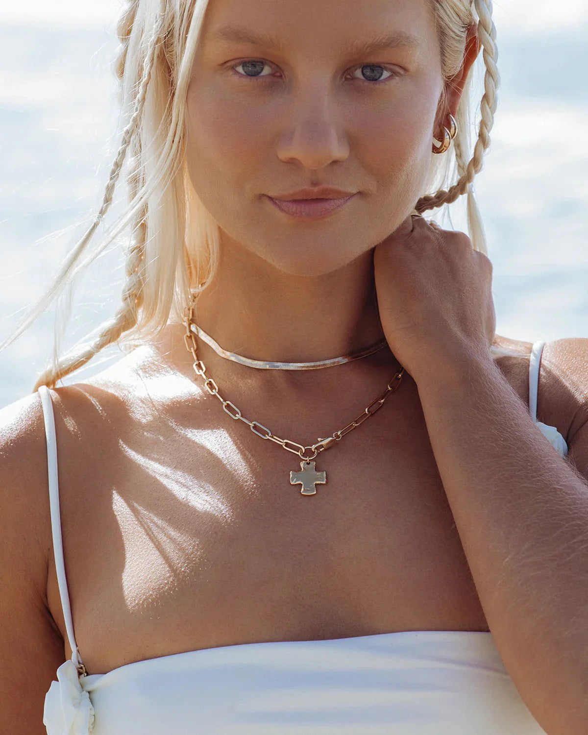 Chunky Cross Necklace