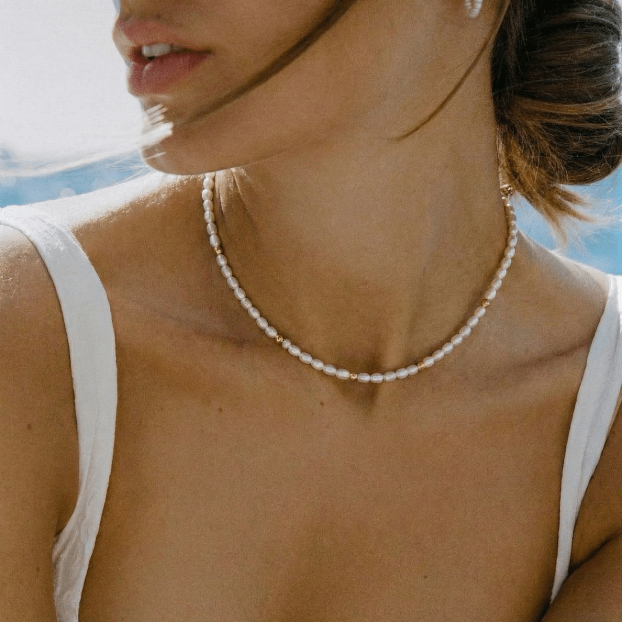 Pearl and Gold Choker