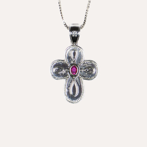 Clara Necklace — in Silver — studio shot