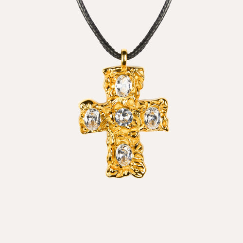Precious Cross Necklace — detail
