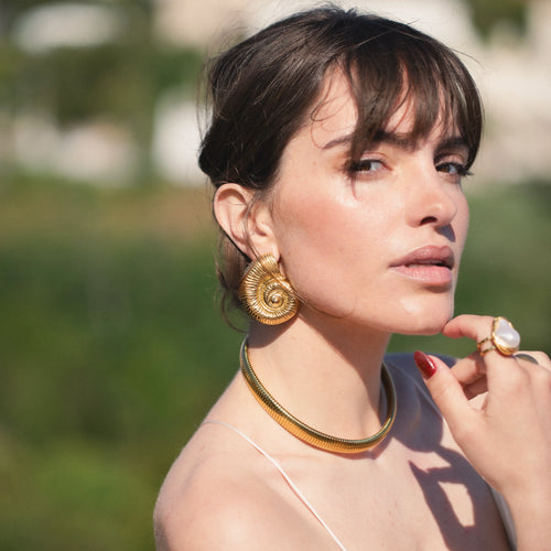 Gaia Necklace — worn