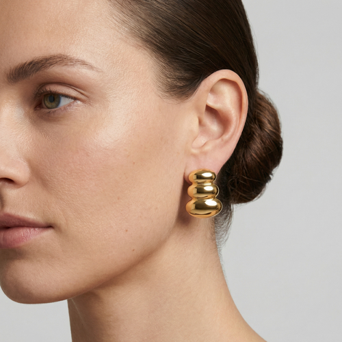 Agnes Earrings — worn