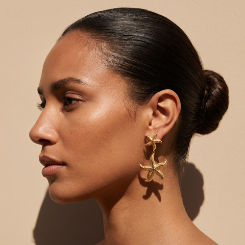 Stella Earrings — worn