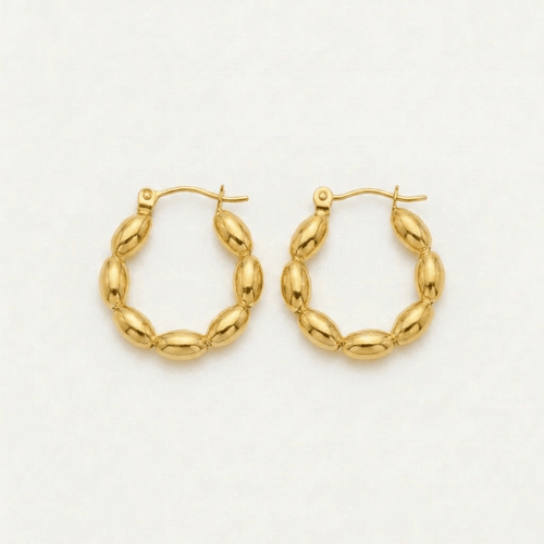 Ball Hoop Earrings