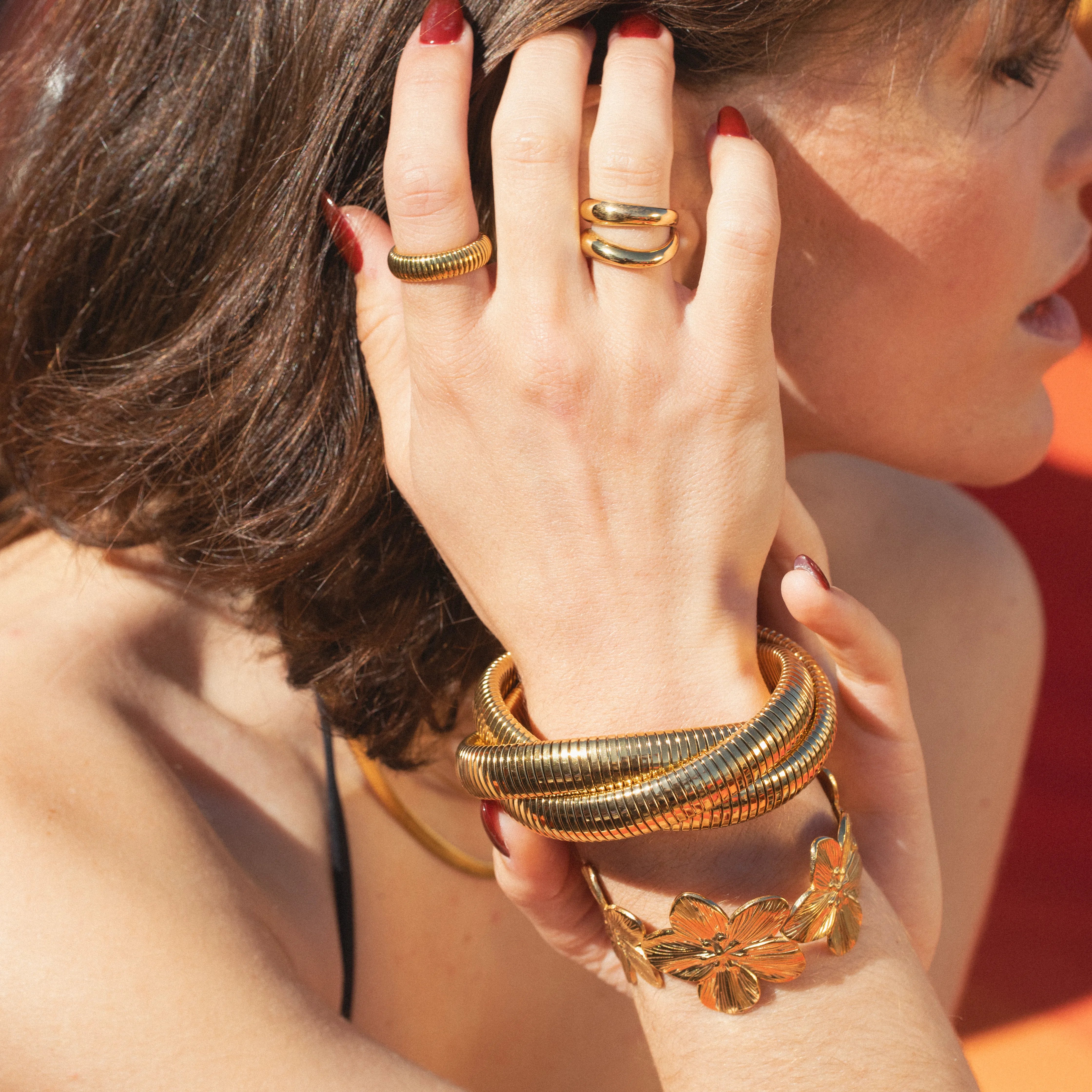 Flora Cuff — worn