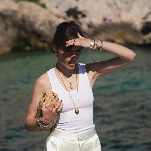 Mia Necklace — worn